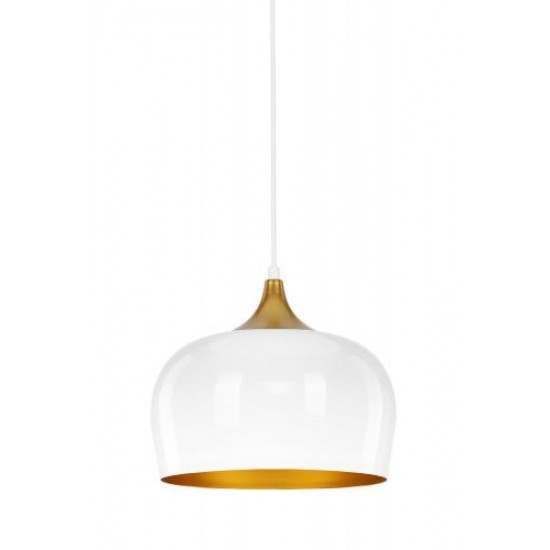 DEKORATİF SARKIT ARMATÜR (BEYAZ+GOLD DUY+30cm)